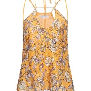 Patrizia Pepe Marigold woman camisole top S- crepe -floral print&embellishments
